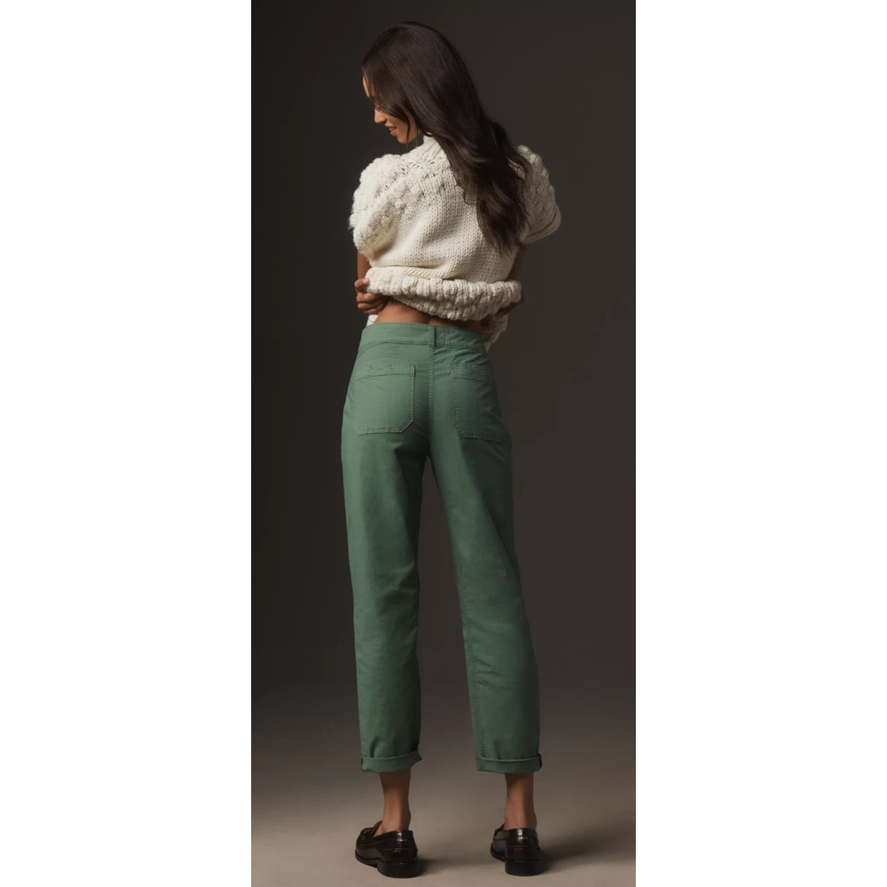 Pilcro Anthropologie The Wanderer Mid-Rise Relaxed-Leg Pants Green Size 33 - Picture 9 of 13